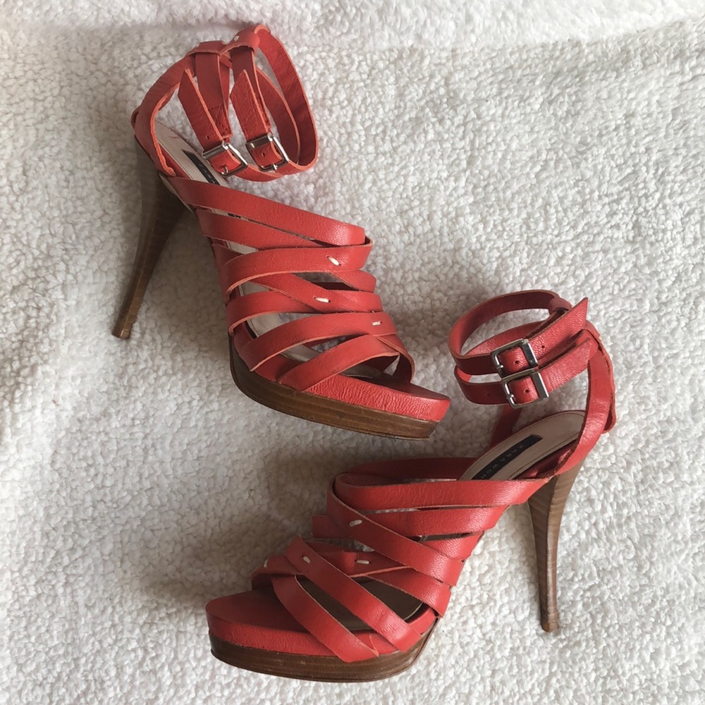 Zara strappy heels